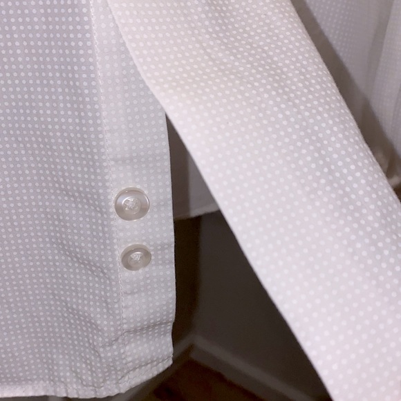 NEW Michael Kors Slim Fit White Dress Shirt, size Large - Picture 5 of 5